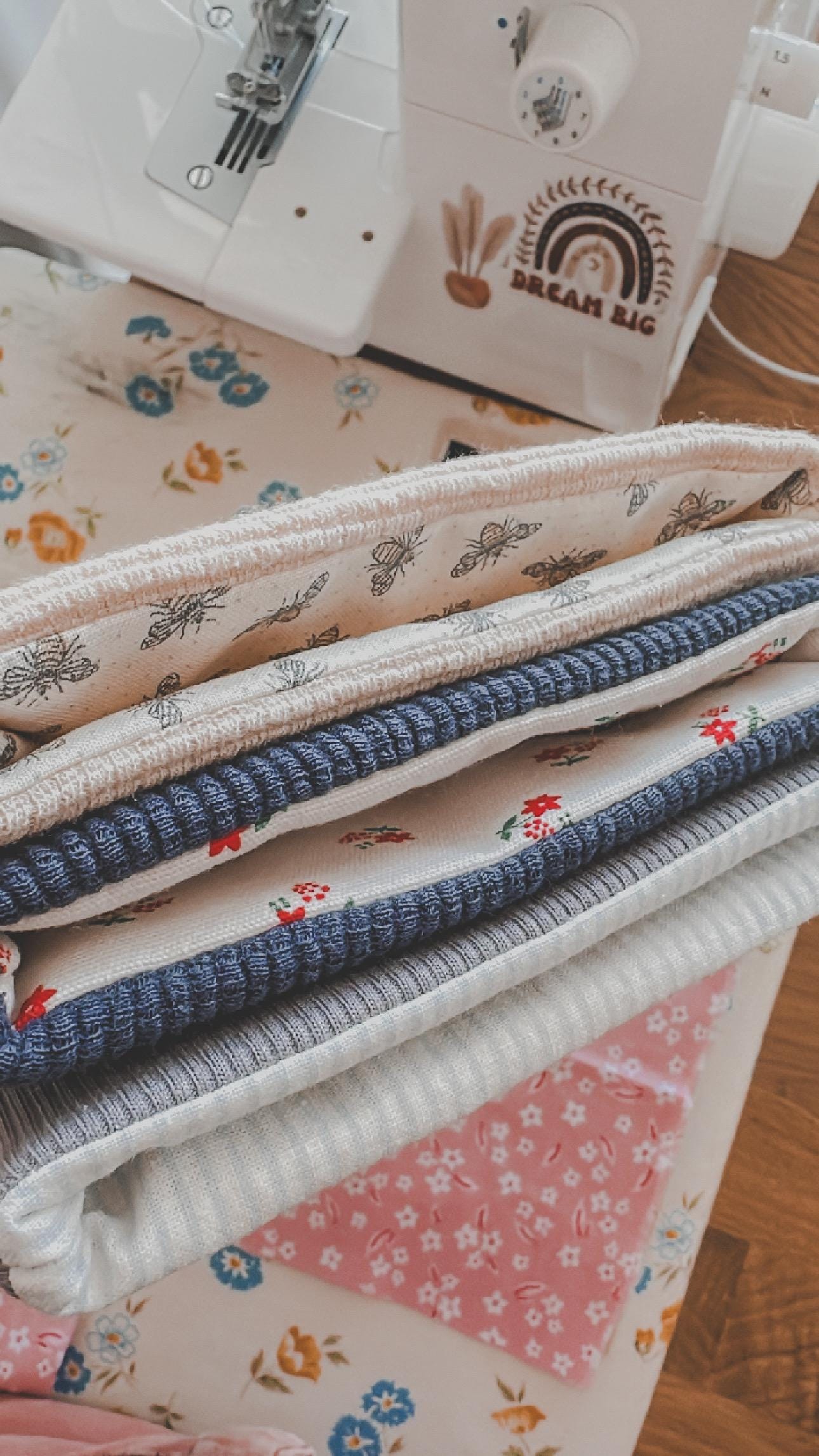 Navy Organic + Cross Inner Fabric Kindle Sleeve | Kindle Pouch | Padded E-Reader Cover| Kindle Paperwhite & Colorsoft Sleeve|Book Lover Gift