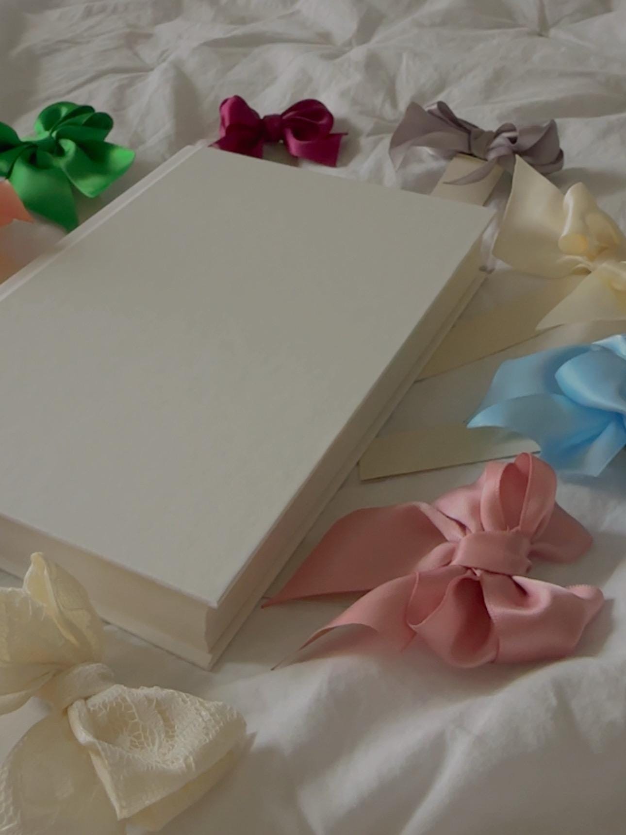 Elegant Bow Bookmarks | Satin & Lace Ribbon Bookmarks | Handmade Gift for Readers | Bookish Gift | Romantic Bookish Item