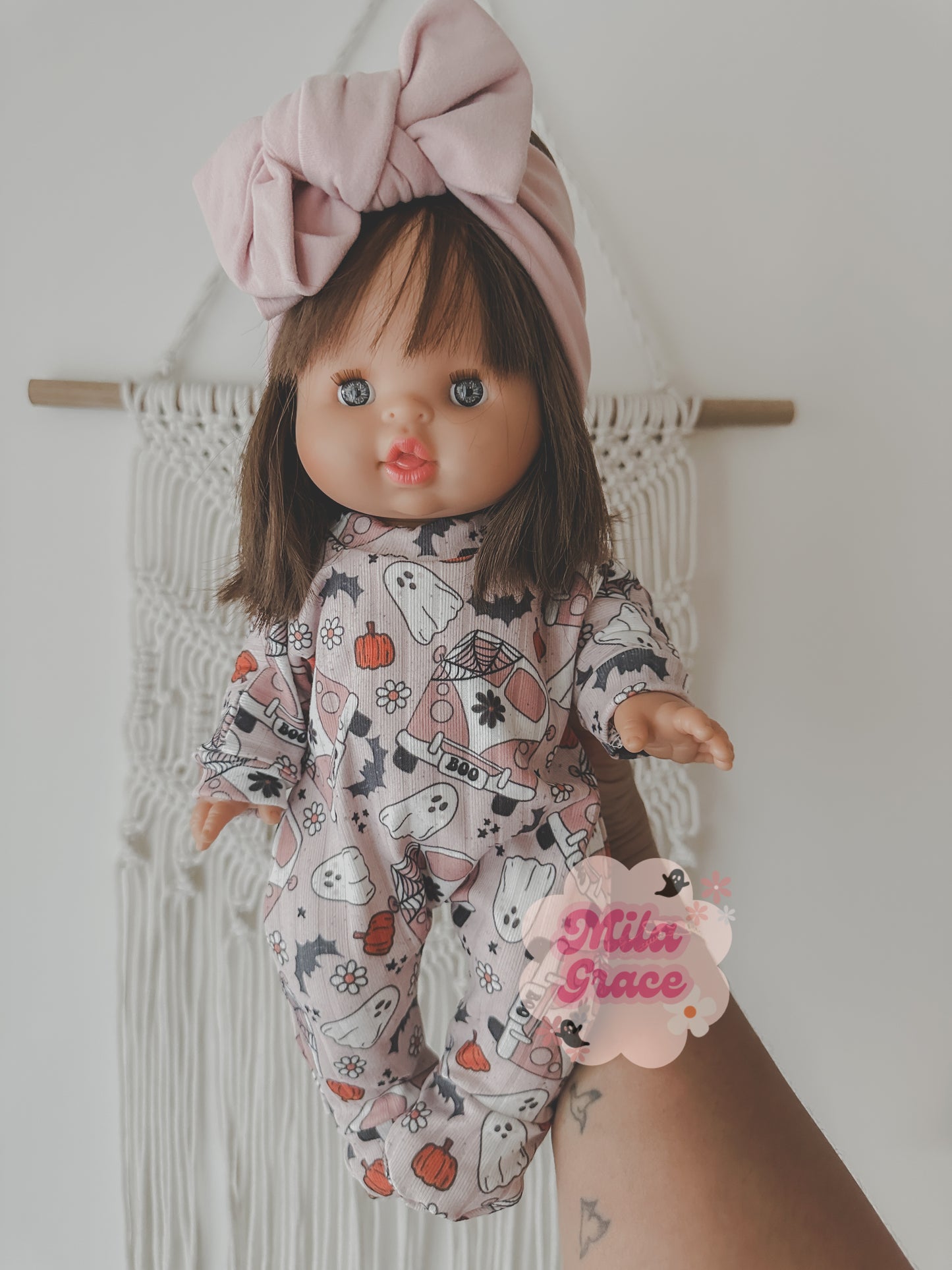 Minikane Ghosts Sleeper Outfit