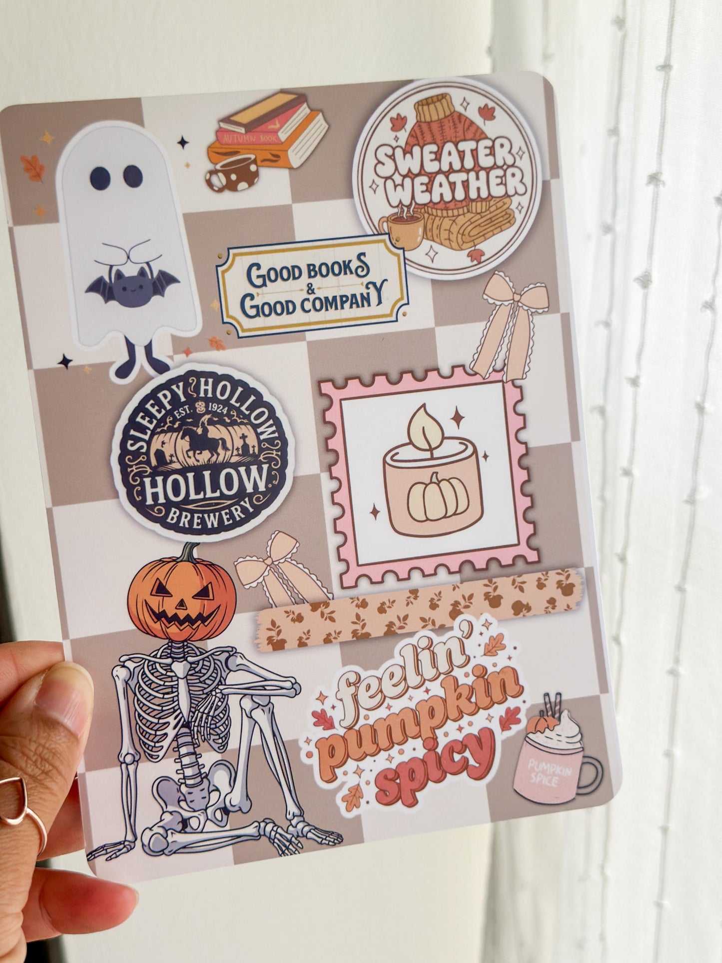 Halloween Kindle Case Insert | e-book Accessories | Paperwhite Case | Colorsoft E-reader | Ghost Book