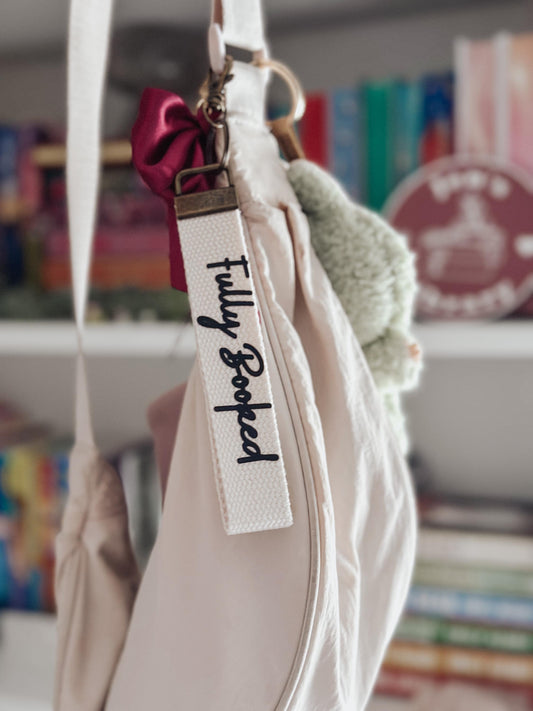 Fully Booked Bookish Wristlet Keychain